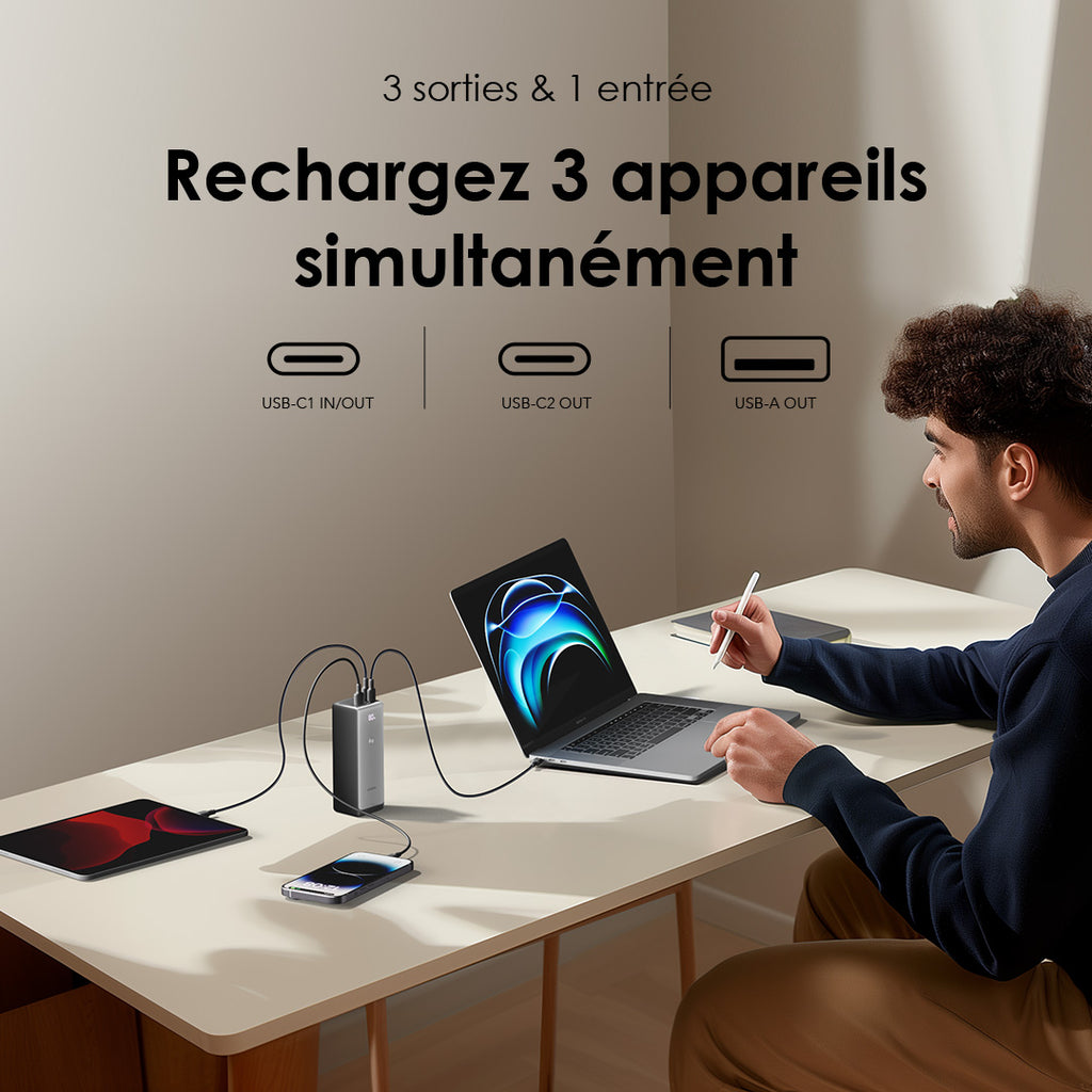 Oraimo PowerBank OPB-727SQ 130W – 27600mAh