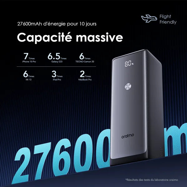 Oraimo PowerBank OPB-727SQ 130W – 27600mAh