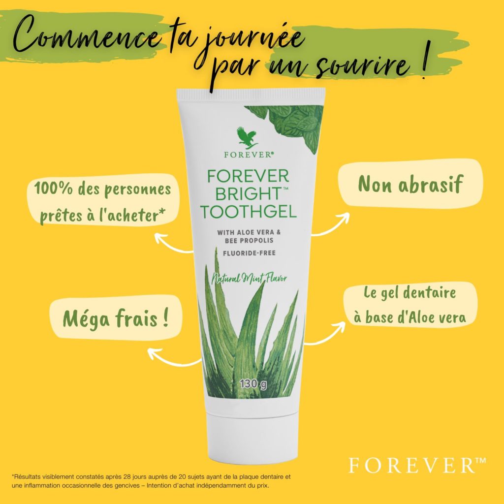 Dentifrice Forever Living – Soin Blanchissant & Protection Gencives